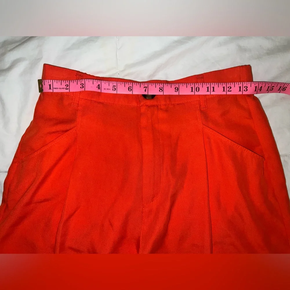 Zara Orange Shorts Size Small - Picture 8 of 9